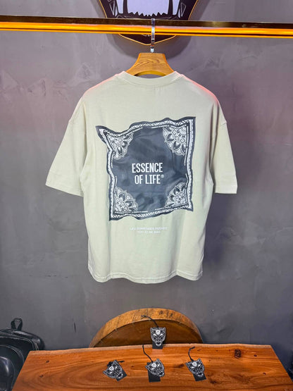 T-Shirt Essence Of Life® — Bandana Bleu — Beige 091
