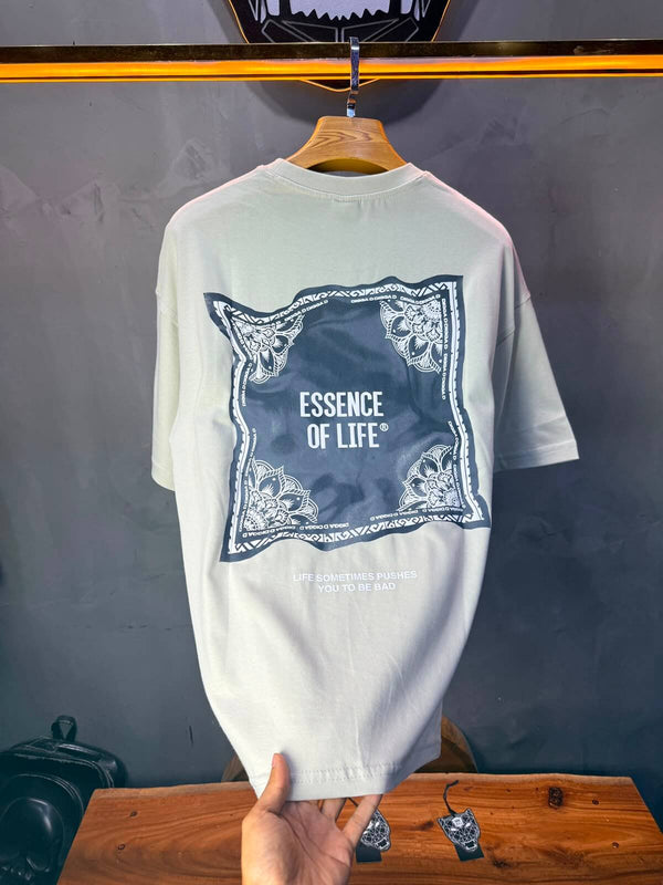 T-Shirt Essence Of Life® — Bandana Bleu — Beige 091