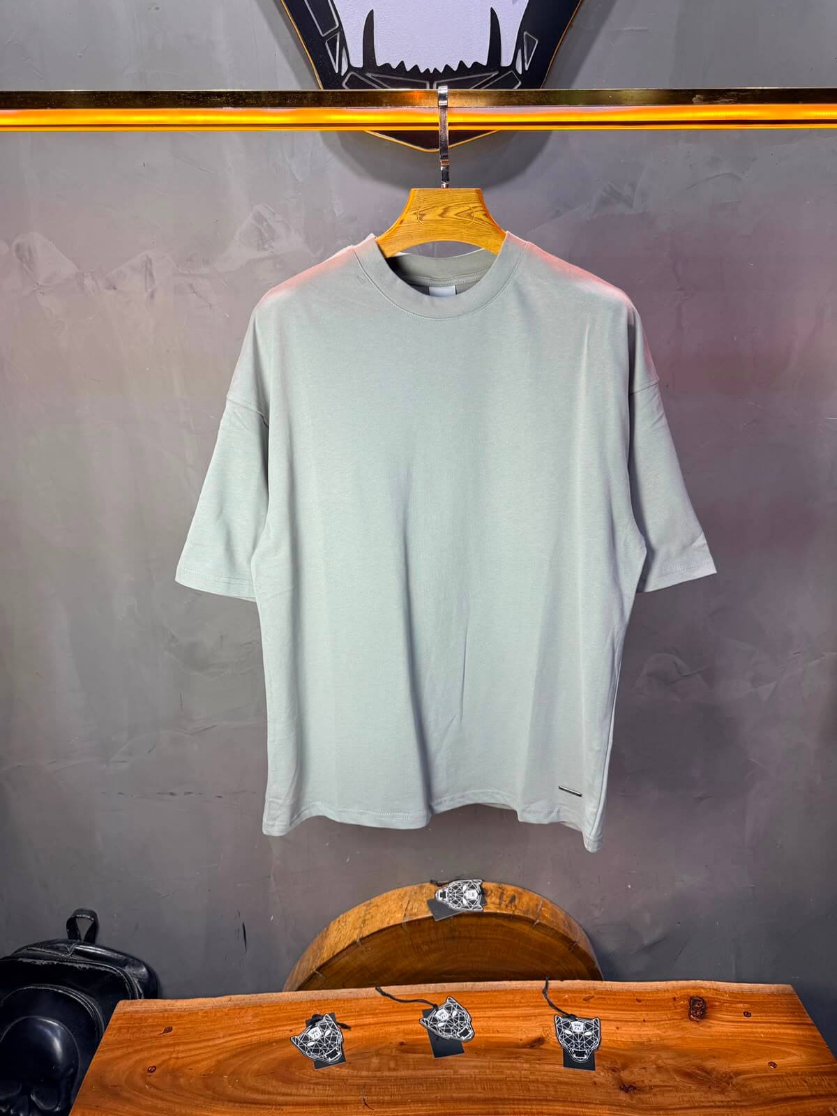T-Shirt Ethnicity — Arabesque Bleu — Grey 170