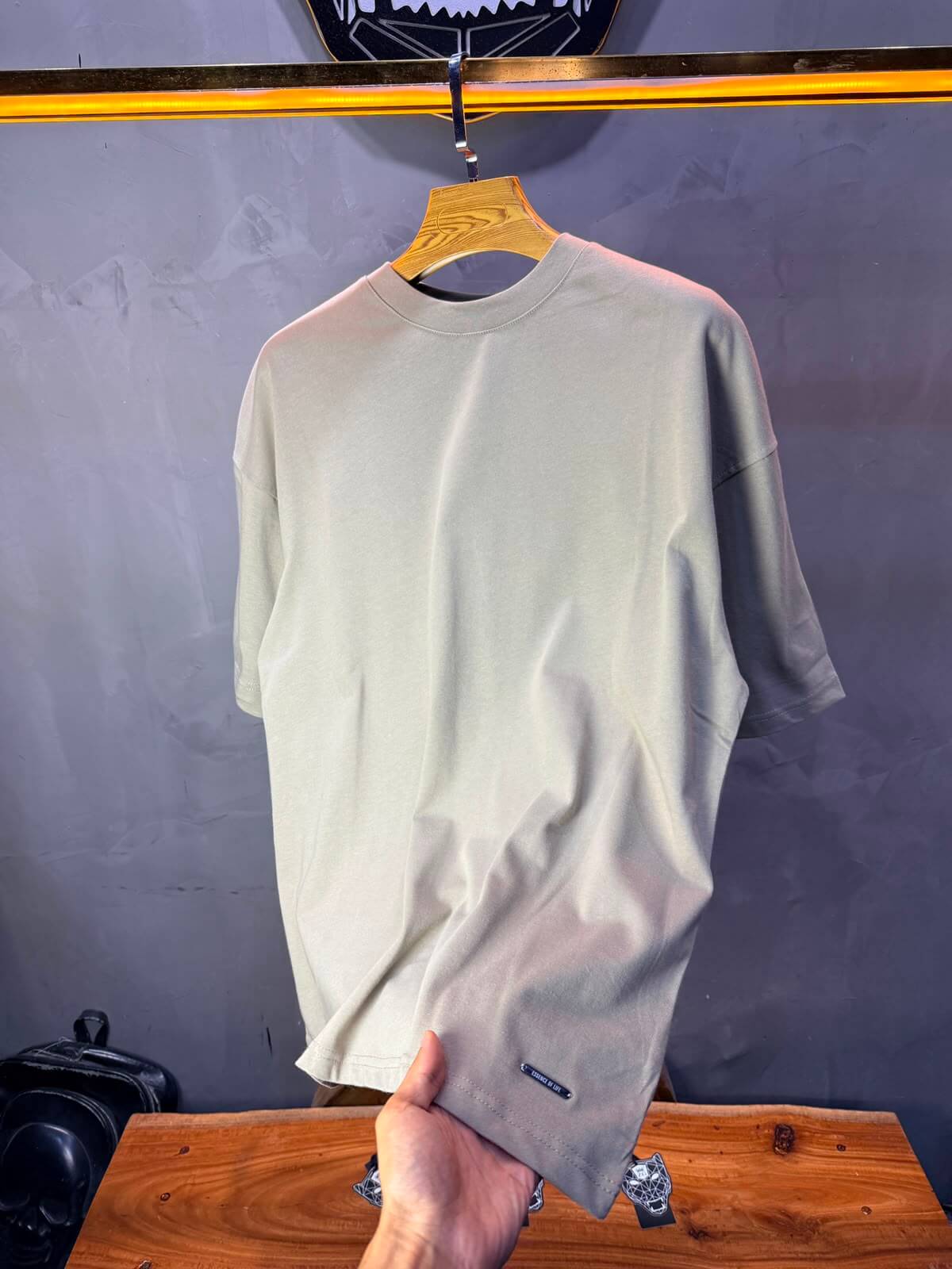 T-Shirt Ethnicity — Arabesque Bleu — Beige 170
