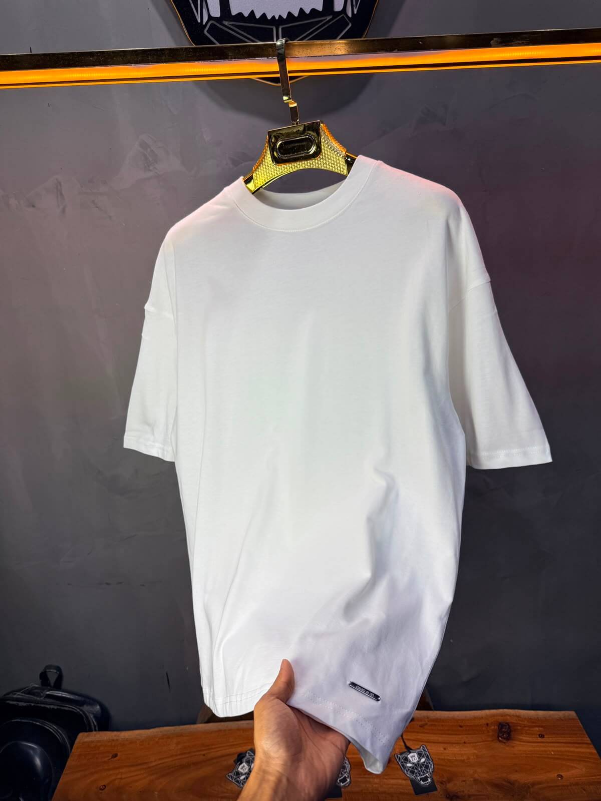 T-Shirt Ethnicity — Arabesque Bleu — Blanc 170