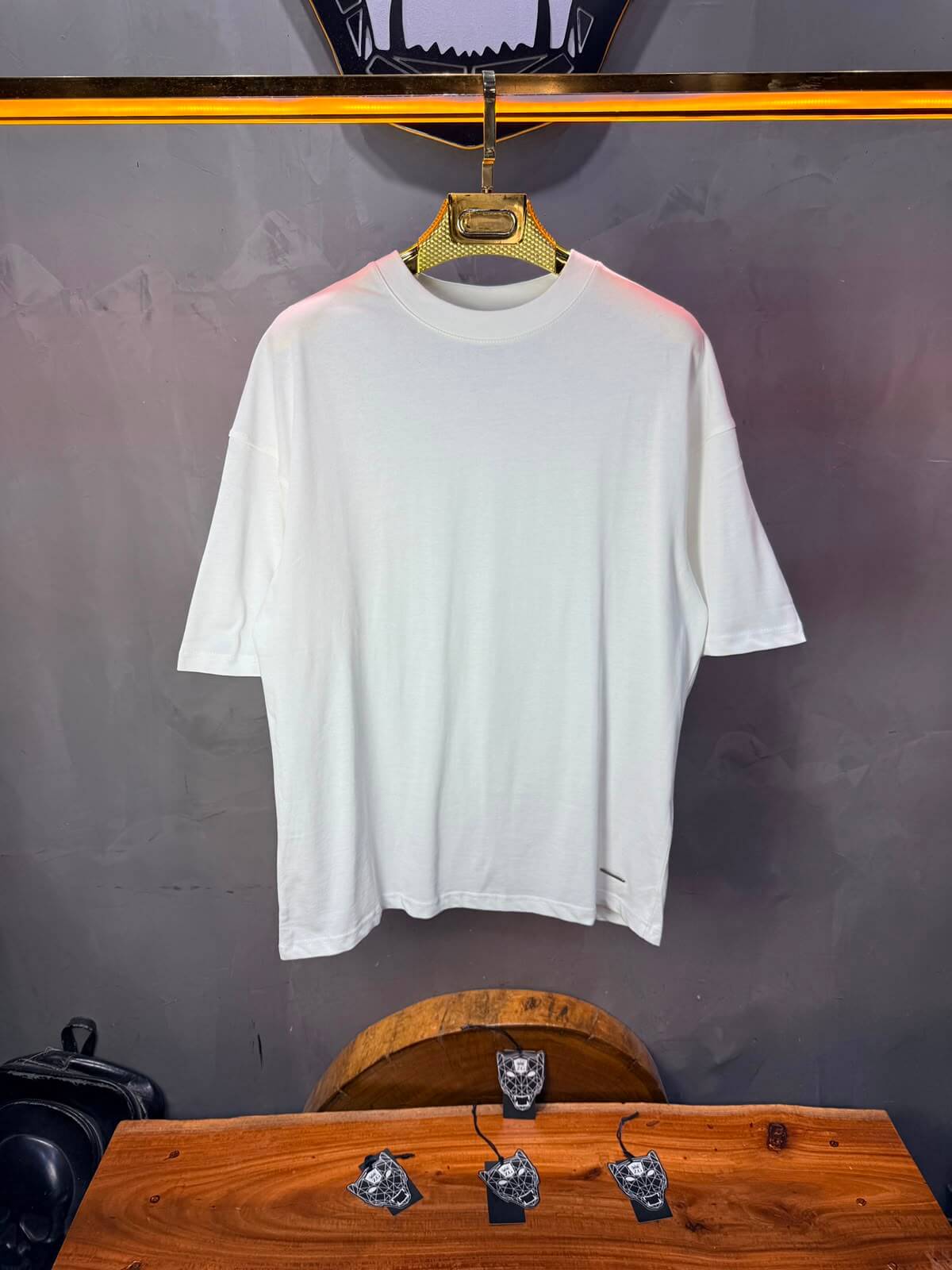 T-Shirt Ethnicity — Arabesque Bleu — Blanc 170