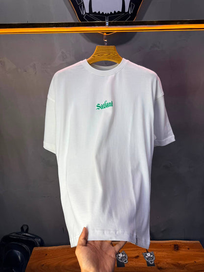 T-Shirt Savant — Twin Cats Gothic — Blanc 138