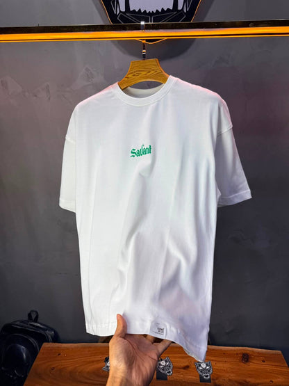 T-Shirt Savant — Twin Cats Gothic — Blanc 138