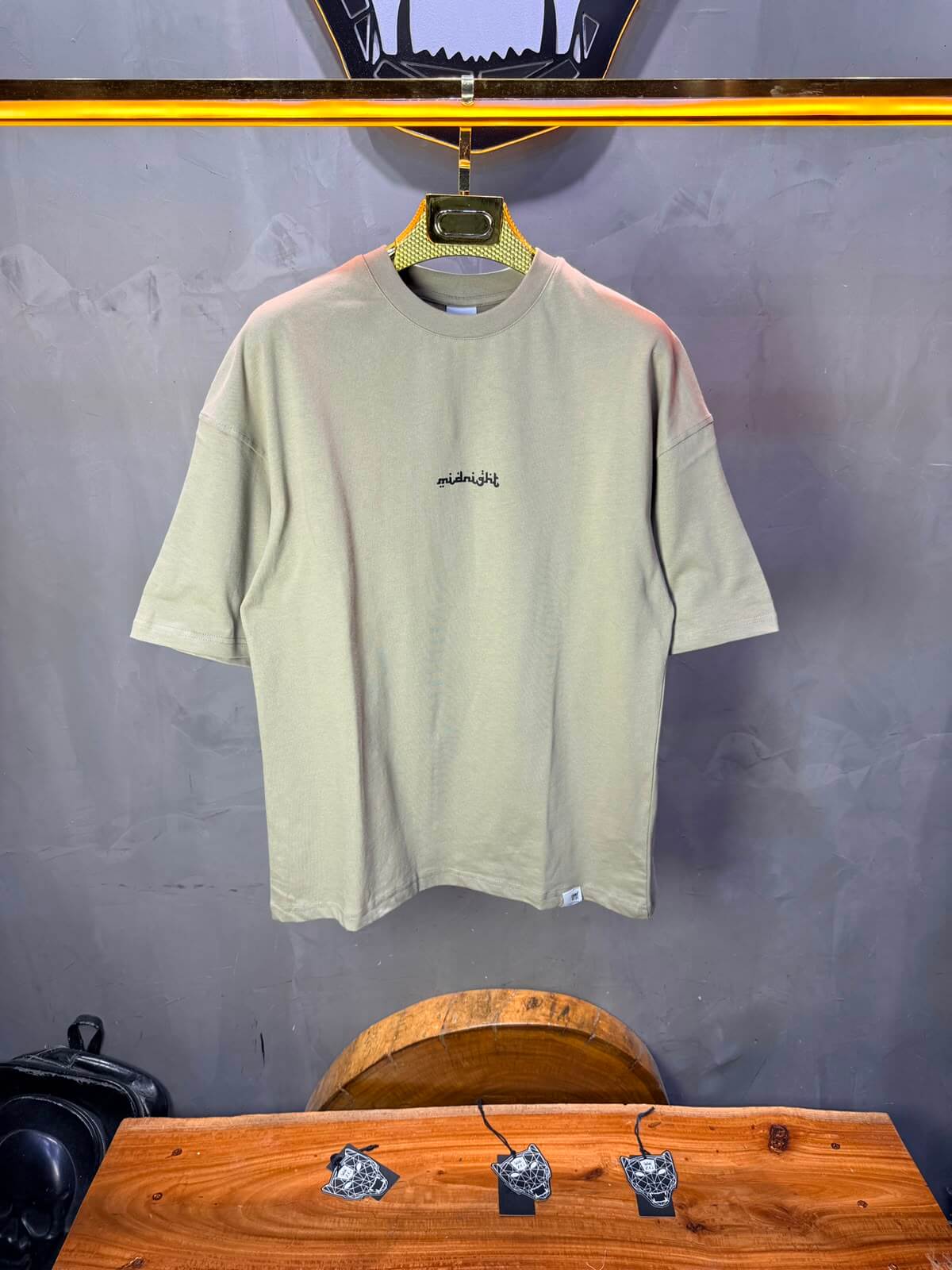 T-Shirt Midnight — Rose & Citation — Beige 139