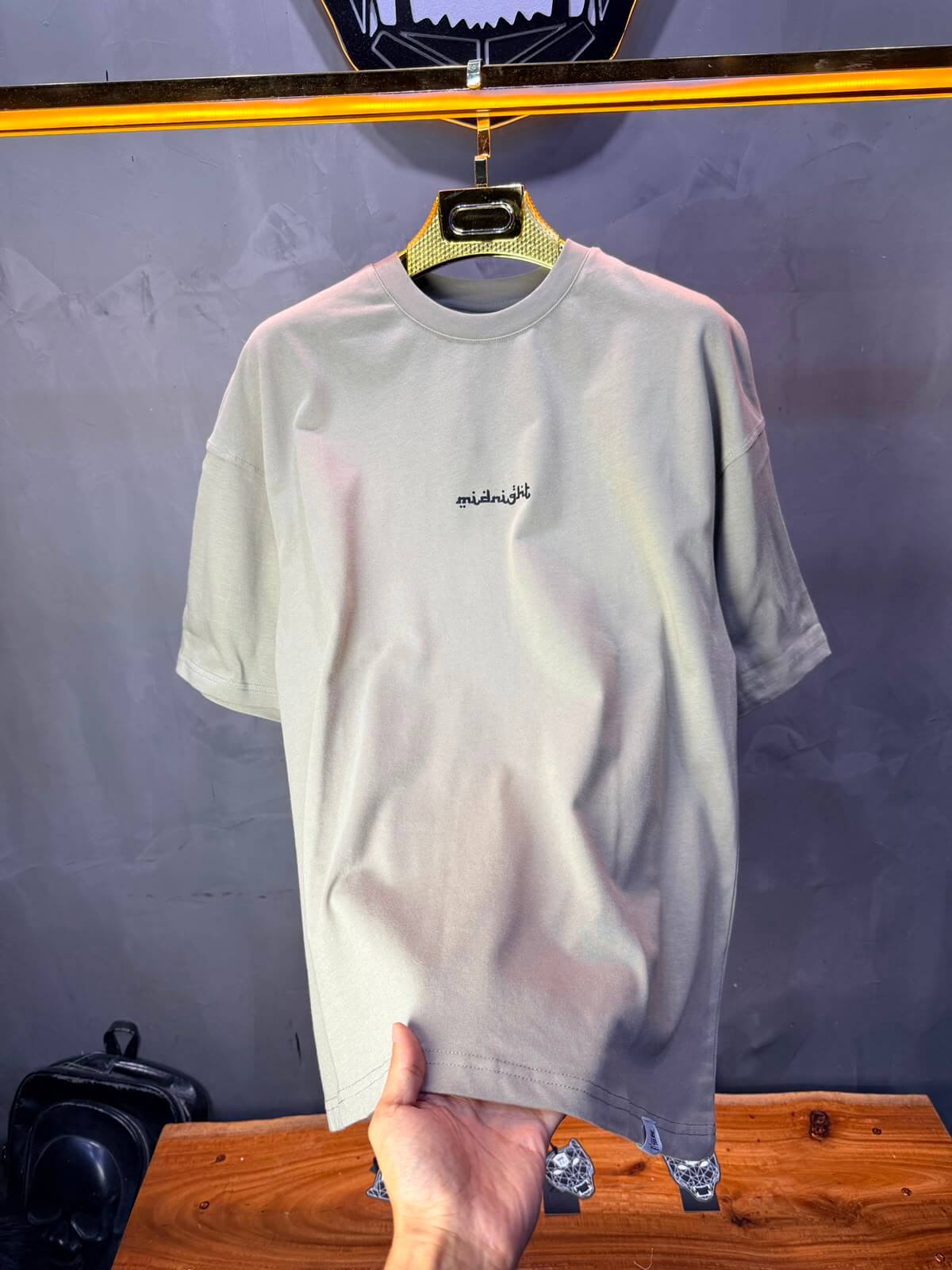 T-Shirt Midnight — Rose & Citation — Beige 139