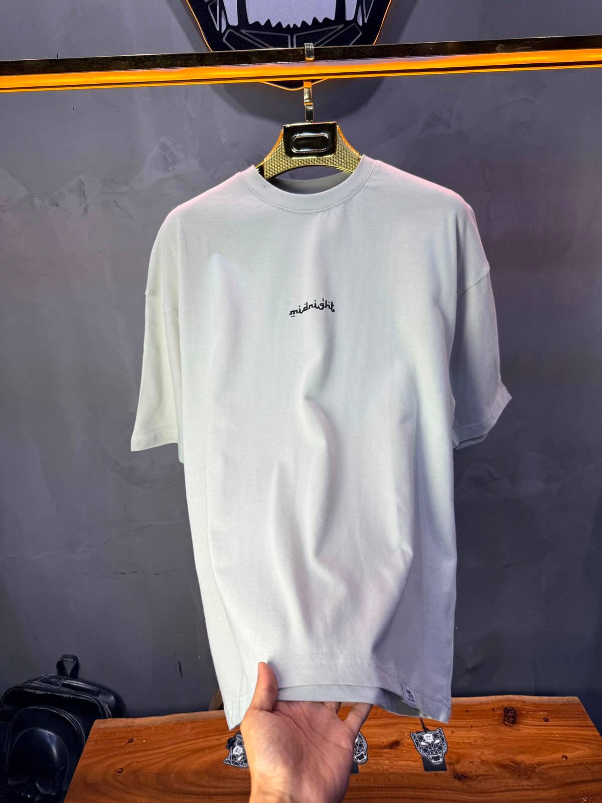 T-Shirt Midnight — Rose & Citation — Grey Light 139