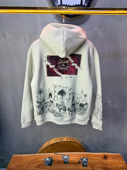 Hoodie oversize Beige 5285