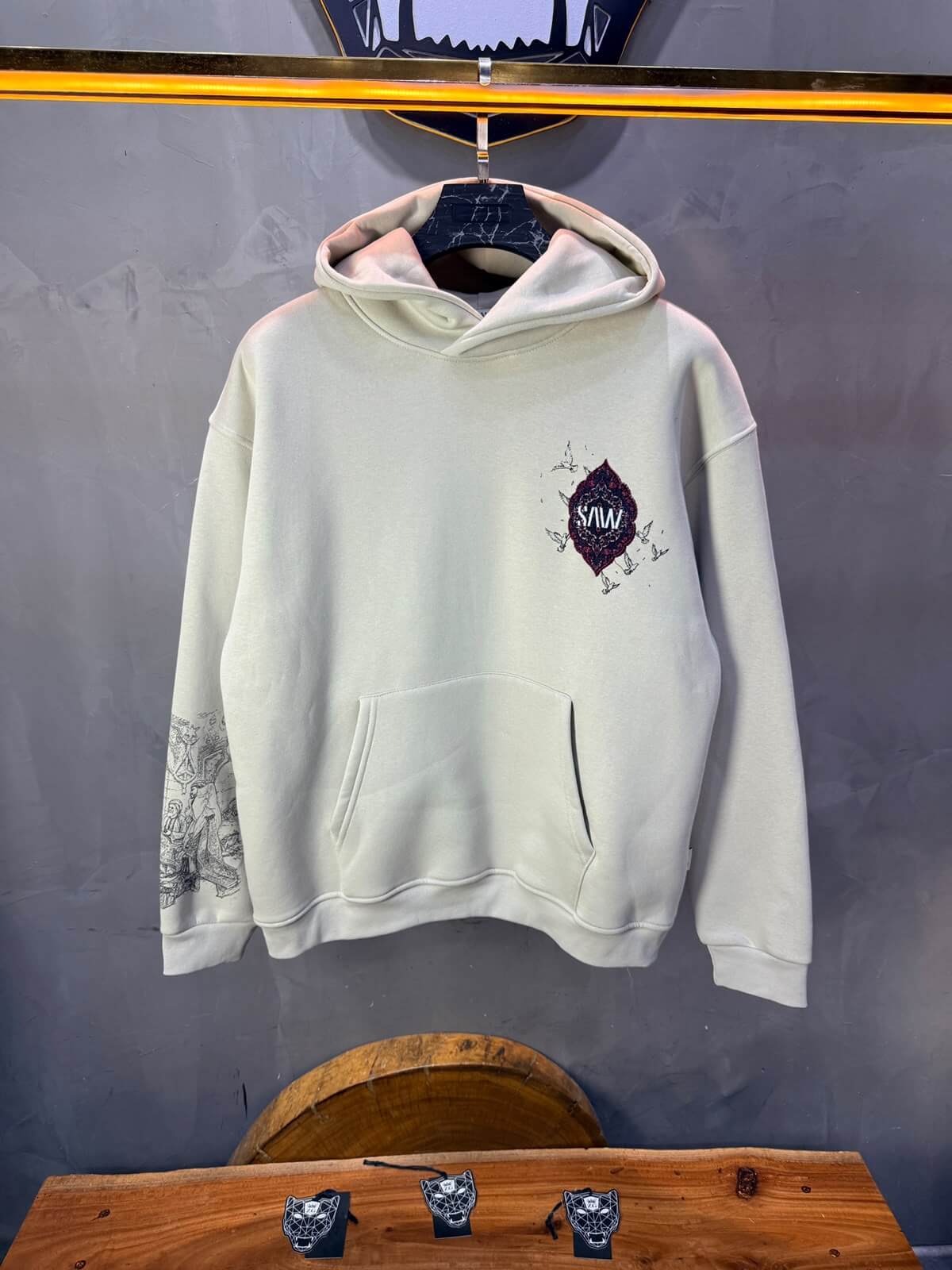 Hoodie oversize Beige 5285