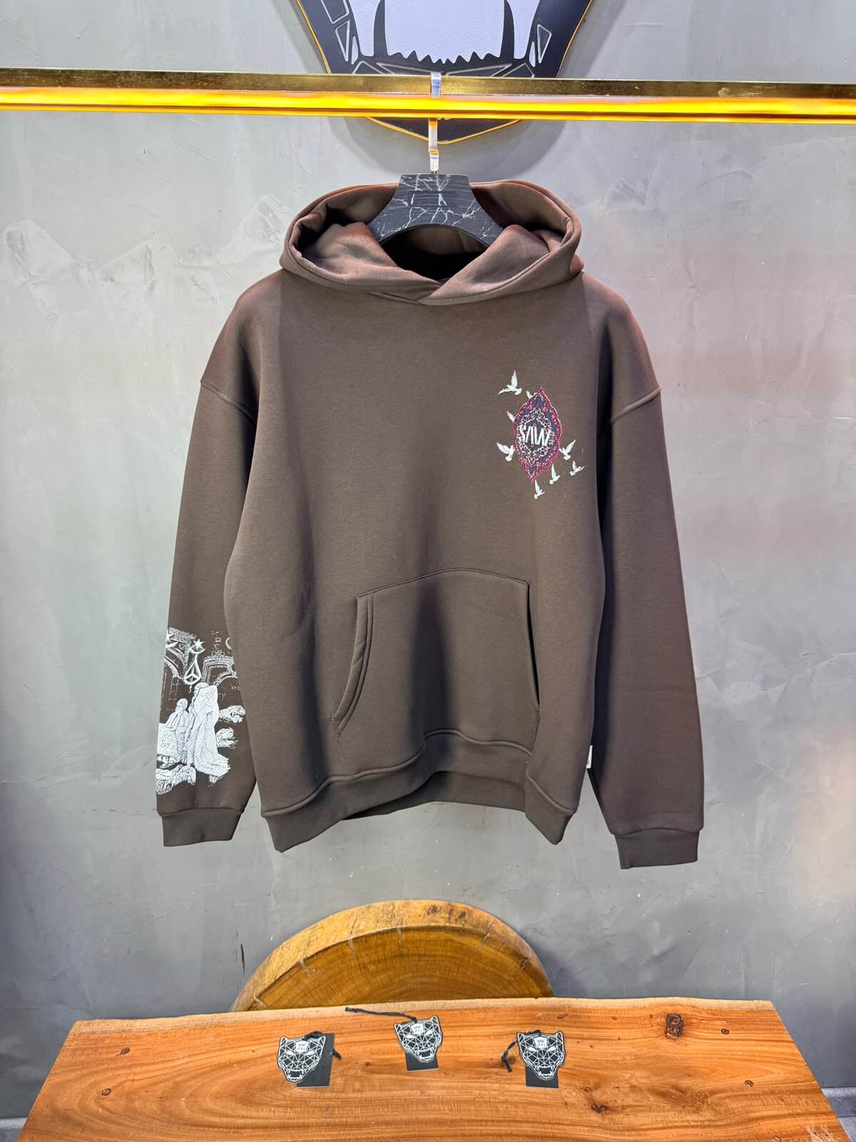 Hoodie oversize Brown 5285