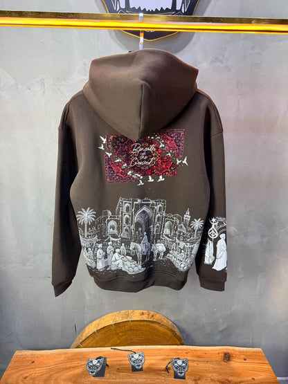 Hoodie oversize Brown 5285