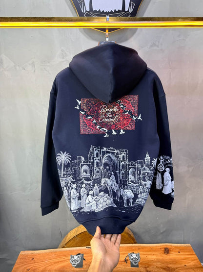 Hoodie oversize Blue 5285
