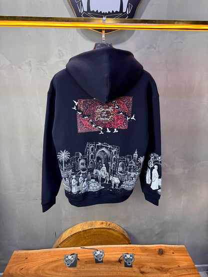Hoodie oversize Blue 5285