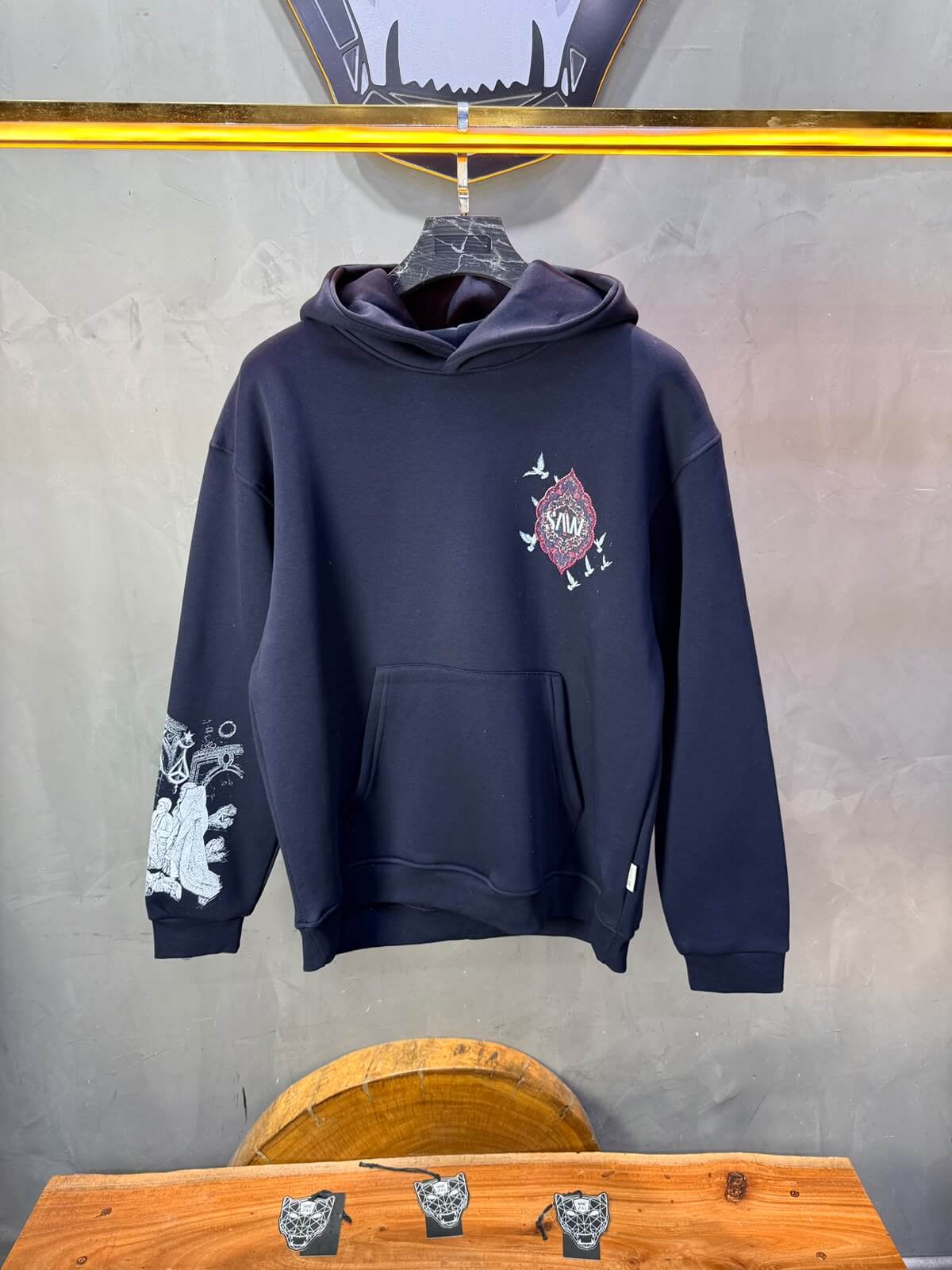 Hoodie oversize Blue 5285