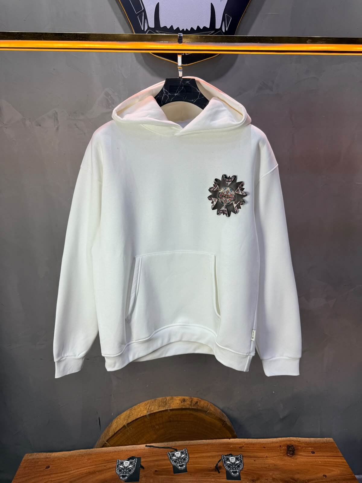 Hoodie oversize Blanc 5249