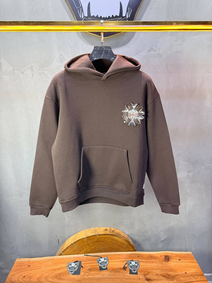 Hoodie oversize Brown 5249