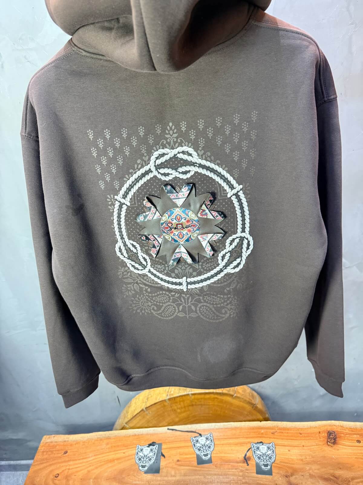 Hoodie oversize Brown 5249