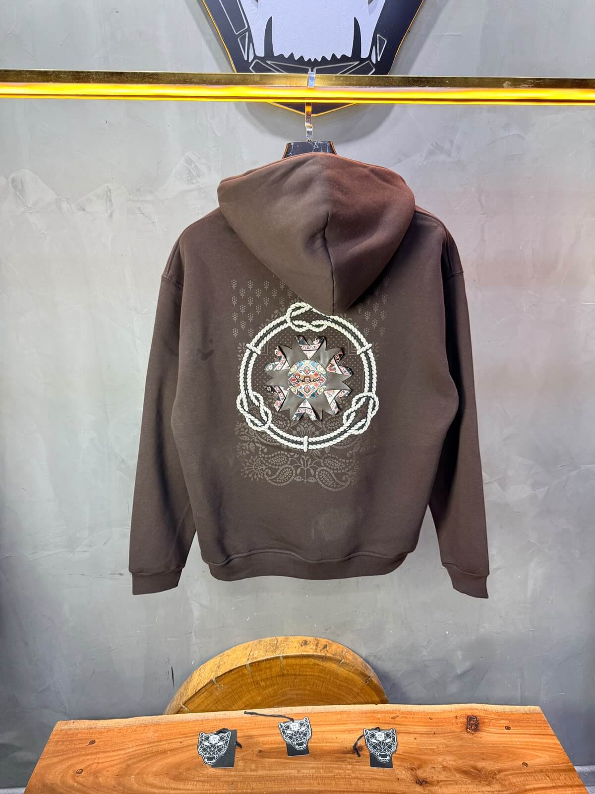 Hoodie oversize Brown 5249