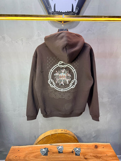 Hoodie oversize Brown 5249