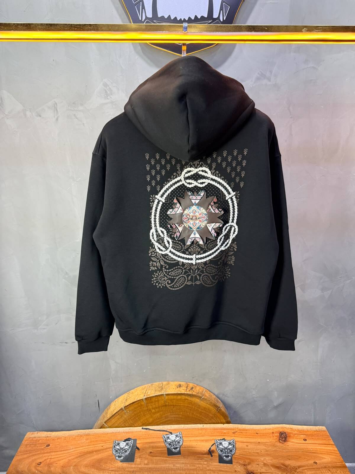 Hoodie oversize Noir 5249