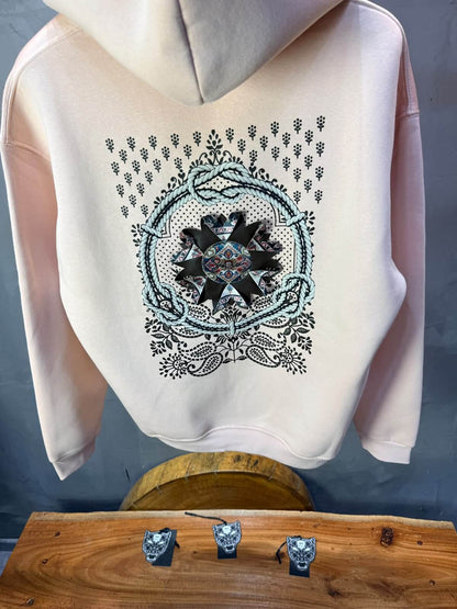 Hoodie oversize Rose Poudré 5249