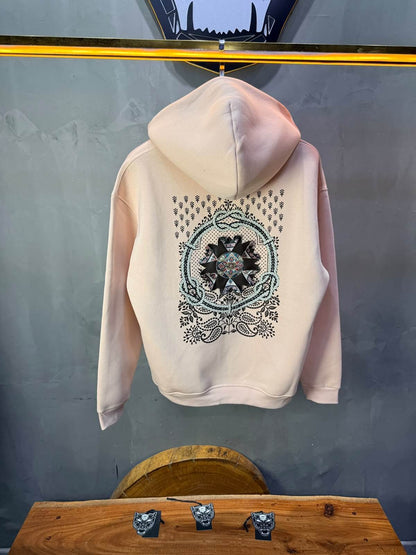 Hoodie oversize Rose Poudré 5249