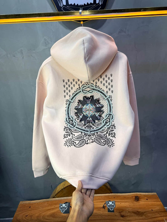 Hoodie oversize Rose Poudré 5249
