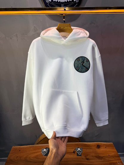 Hoodie oversize Blanc 5254