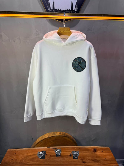 Hoodie oversize Blanc 5254