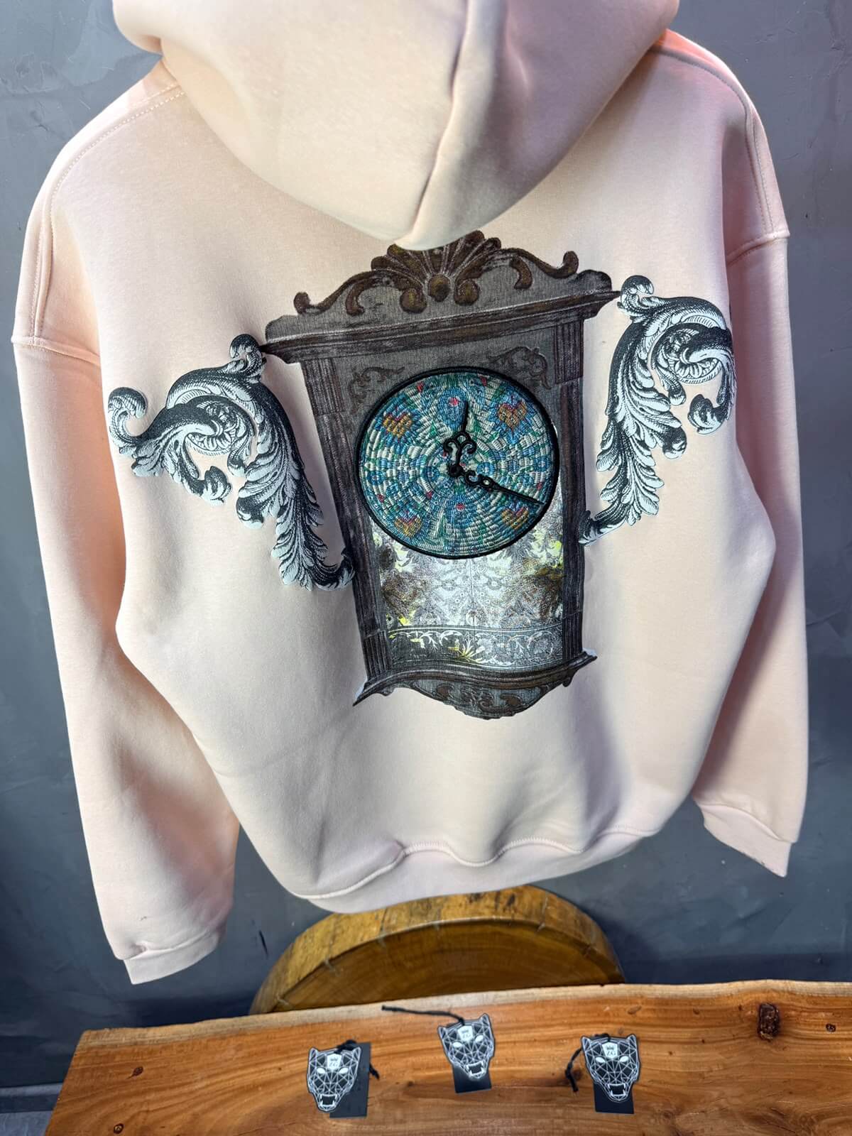 Hoodie oversize Rose Roudré 5254
