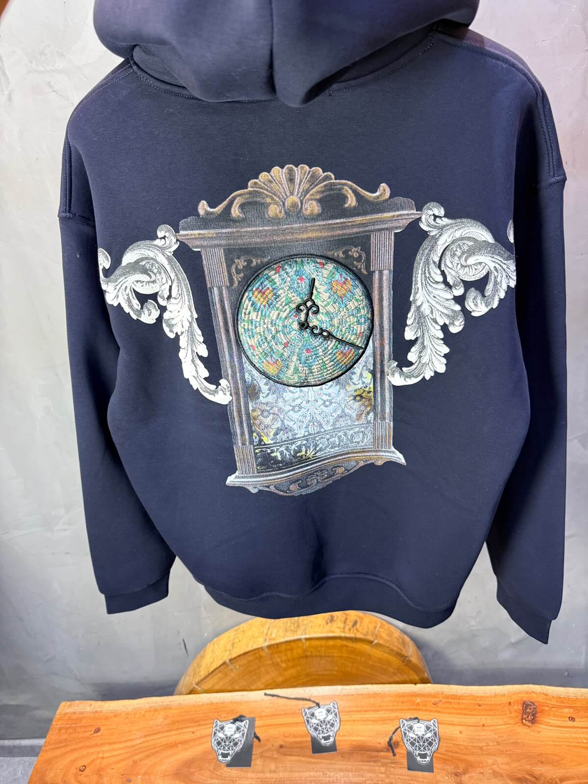 Hoodie oversize Rose Blue 5254