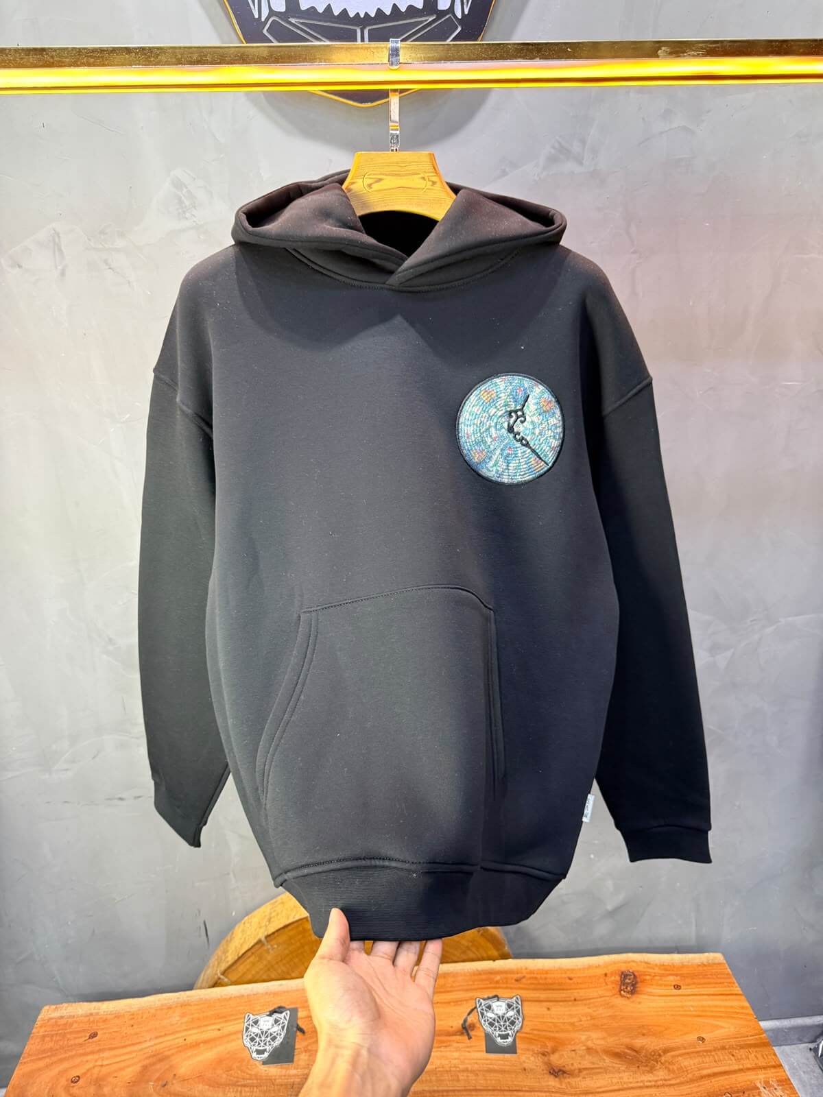 Hoodie oversize Noir 5254