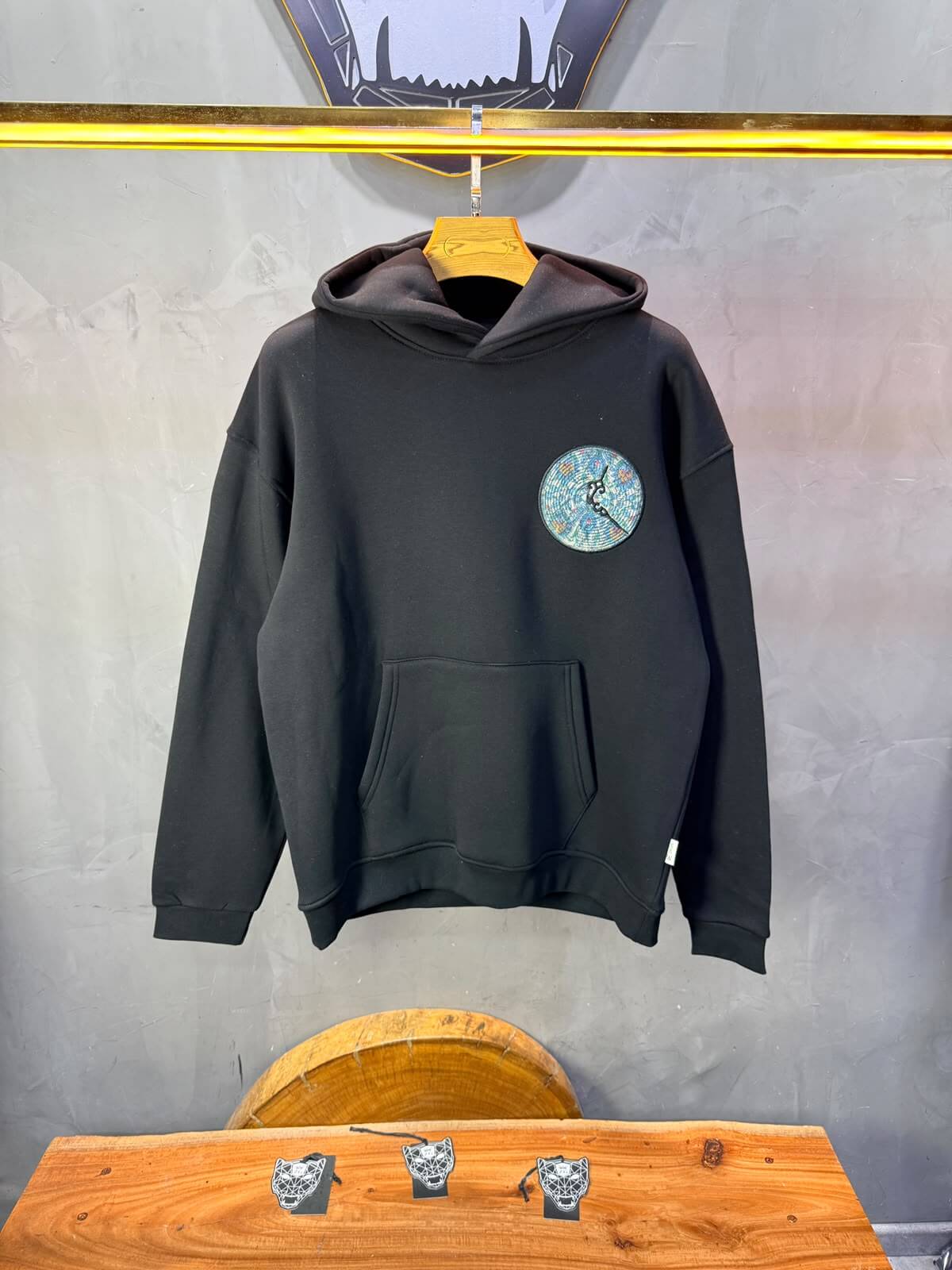 Hoodie oversize Noir 5254