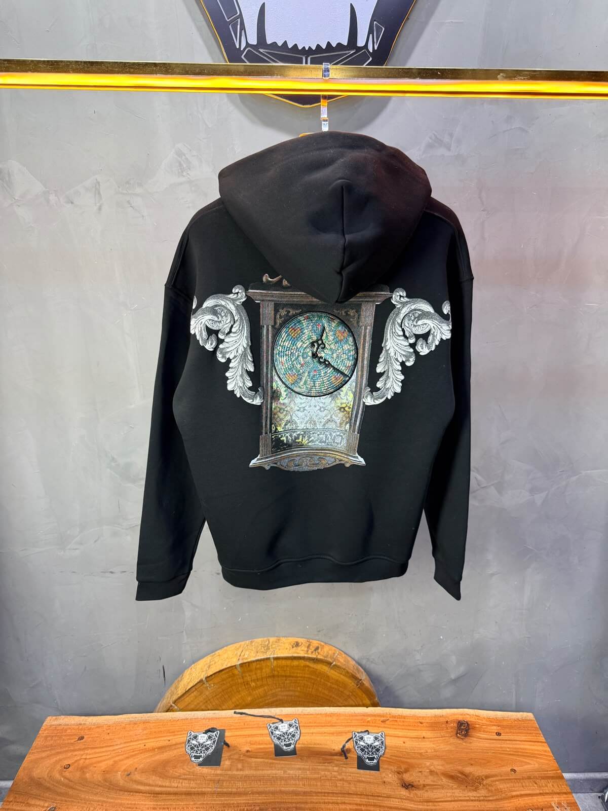 Hoodie oversize Noir 5254