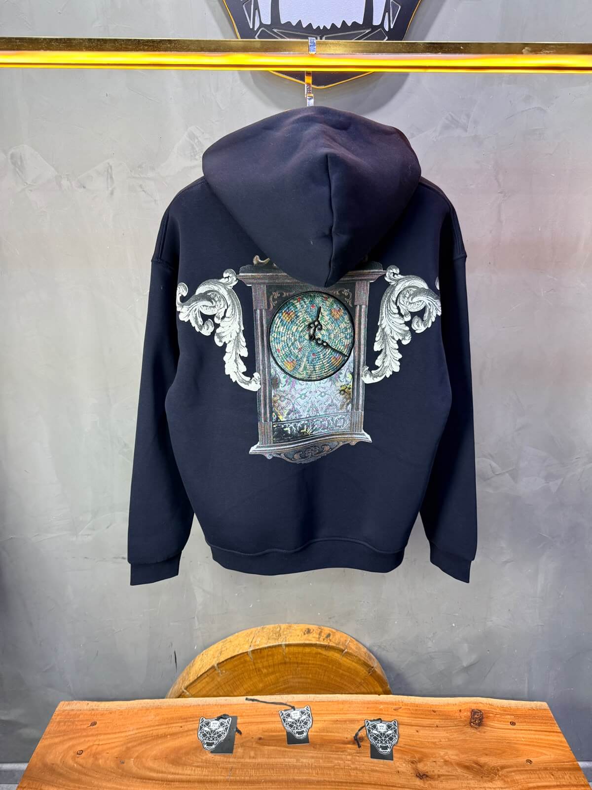 Hoodie oversize Rose Blue 5254