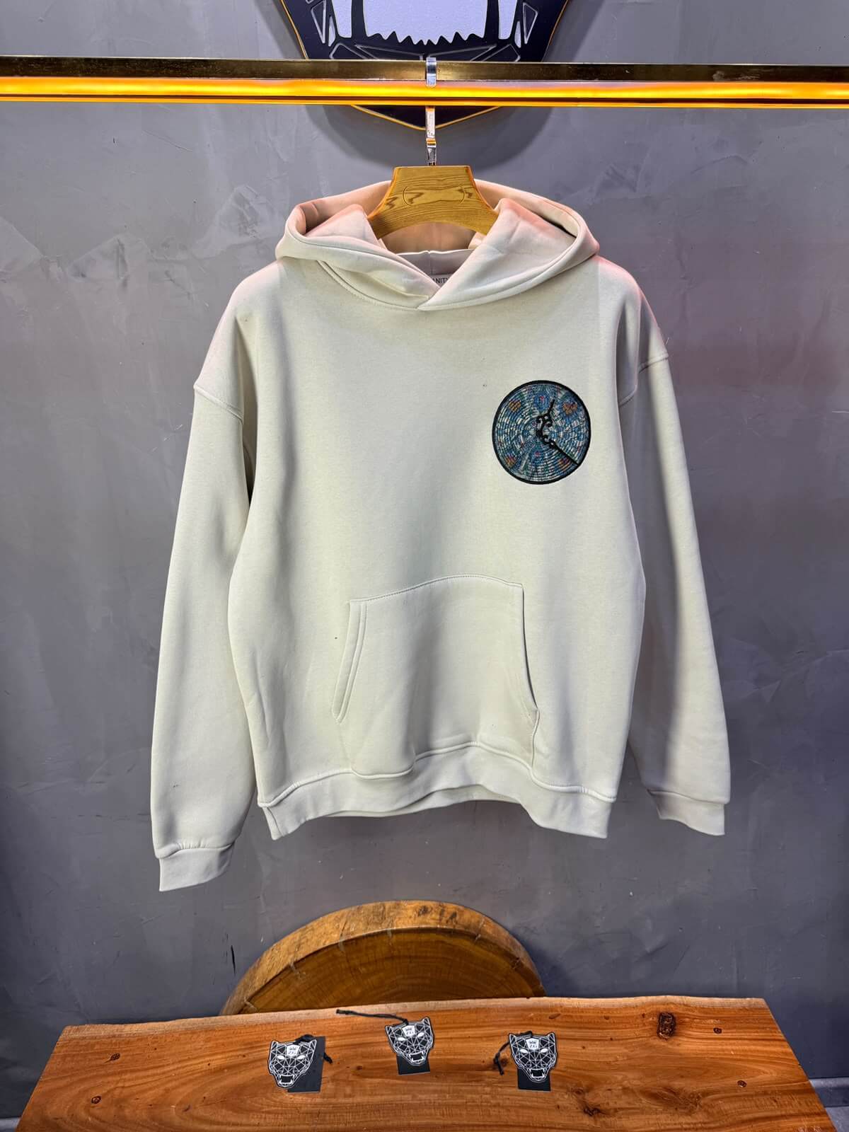 Hoodie oversize Beige 5254