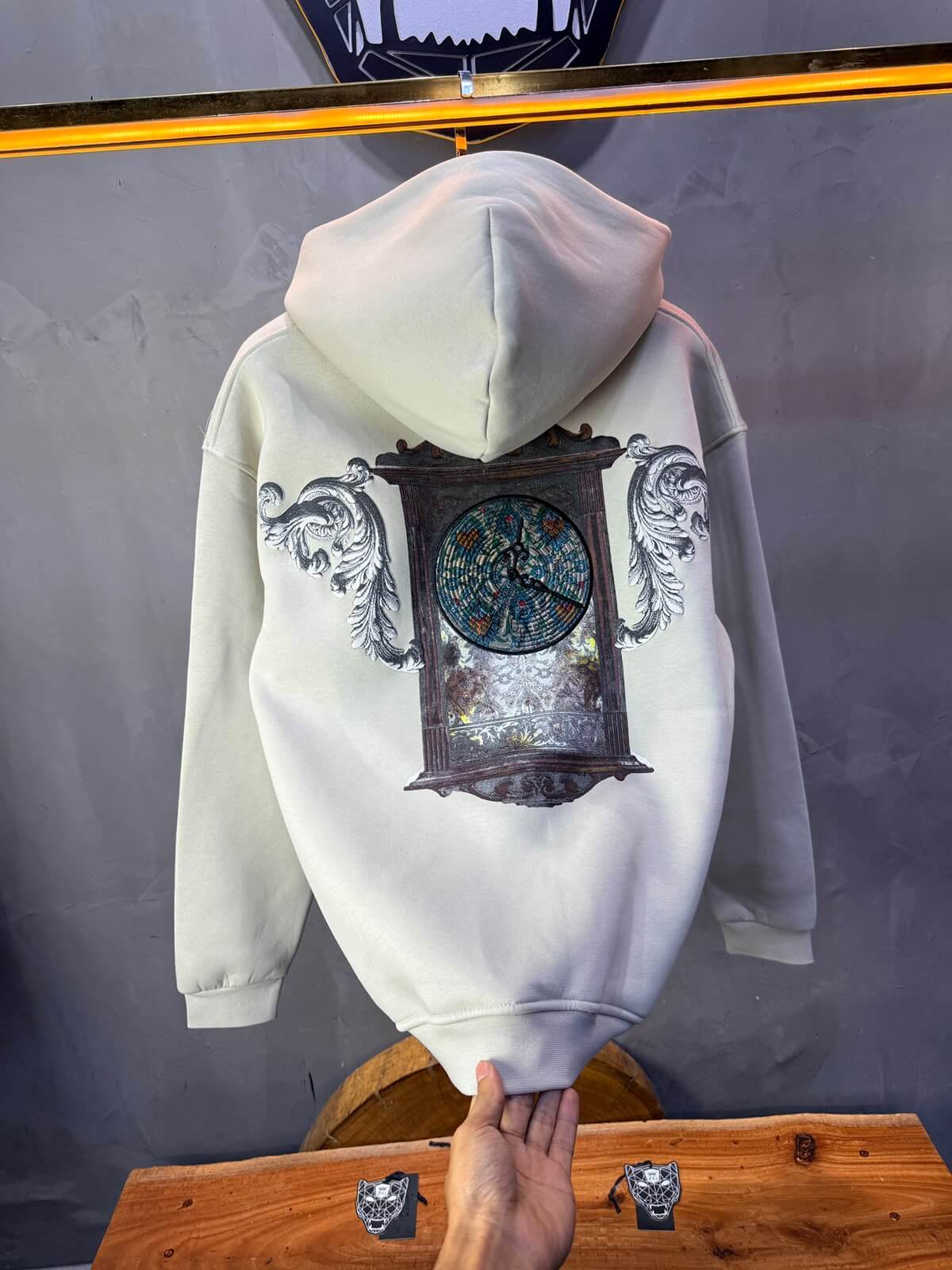Hoodie oversize Beige 5254