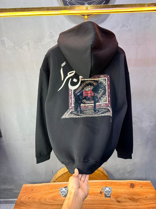 Hoodie oversize Noir 5205