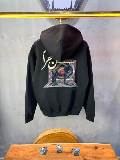 Hoodie oversize Noir 5205