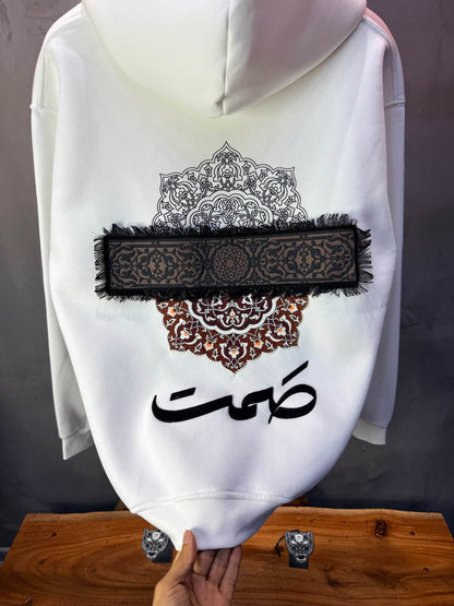 Hoodie oversize Blanc 5283