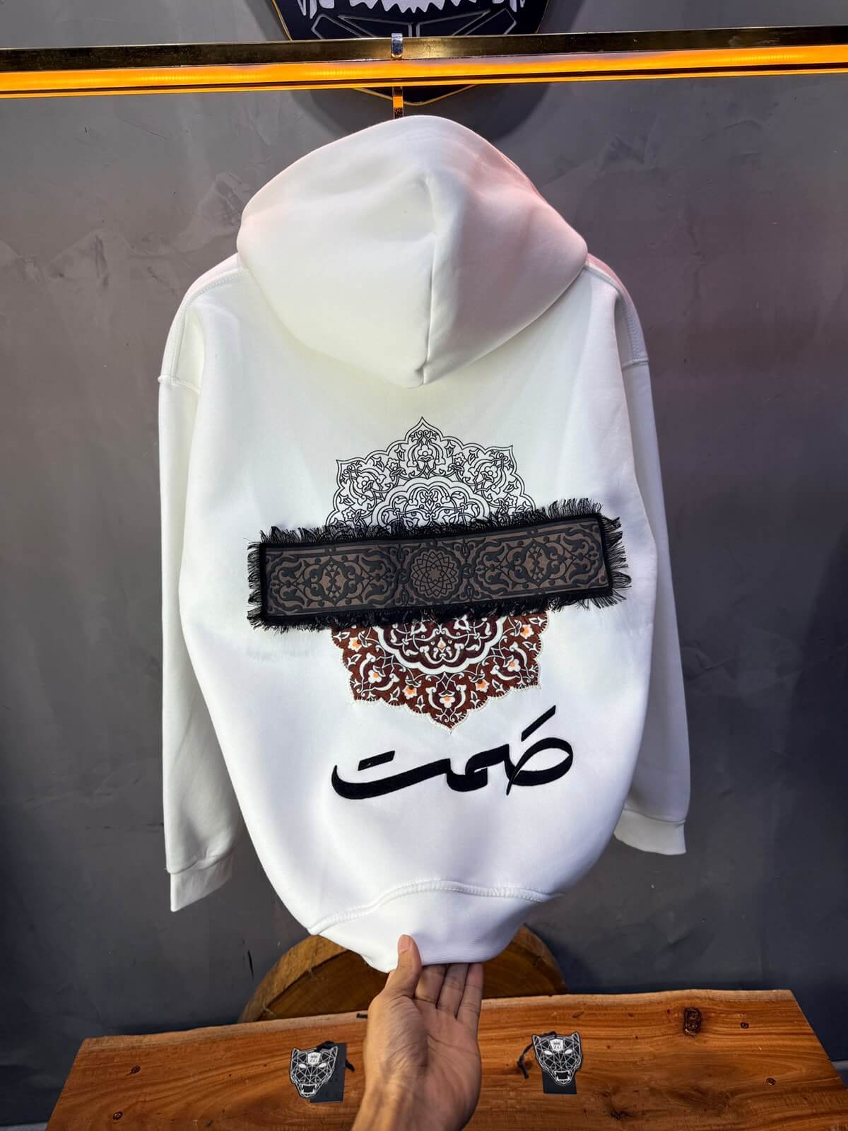 Hoodie oversize Blanc 5283