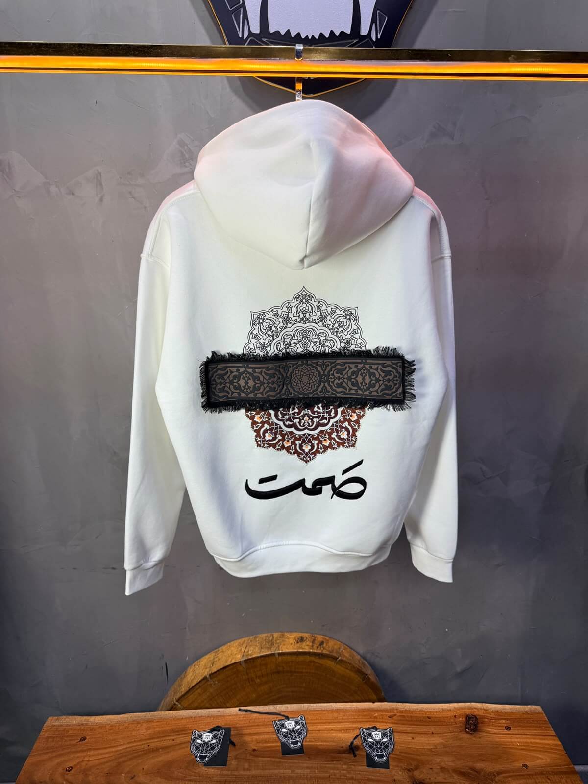 Hoodie oversize Blanc 5283