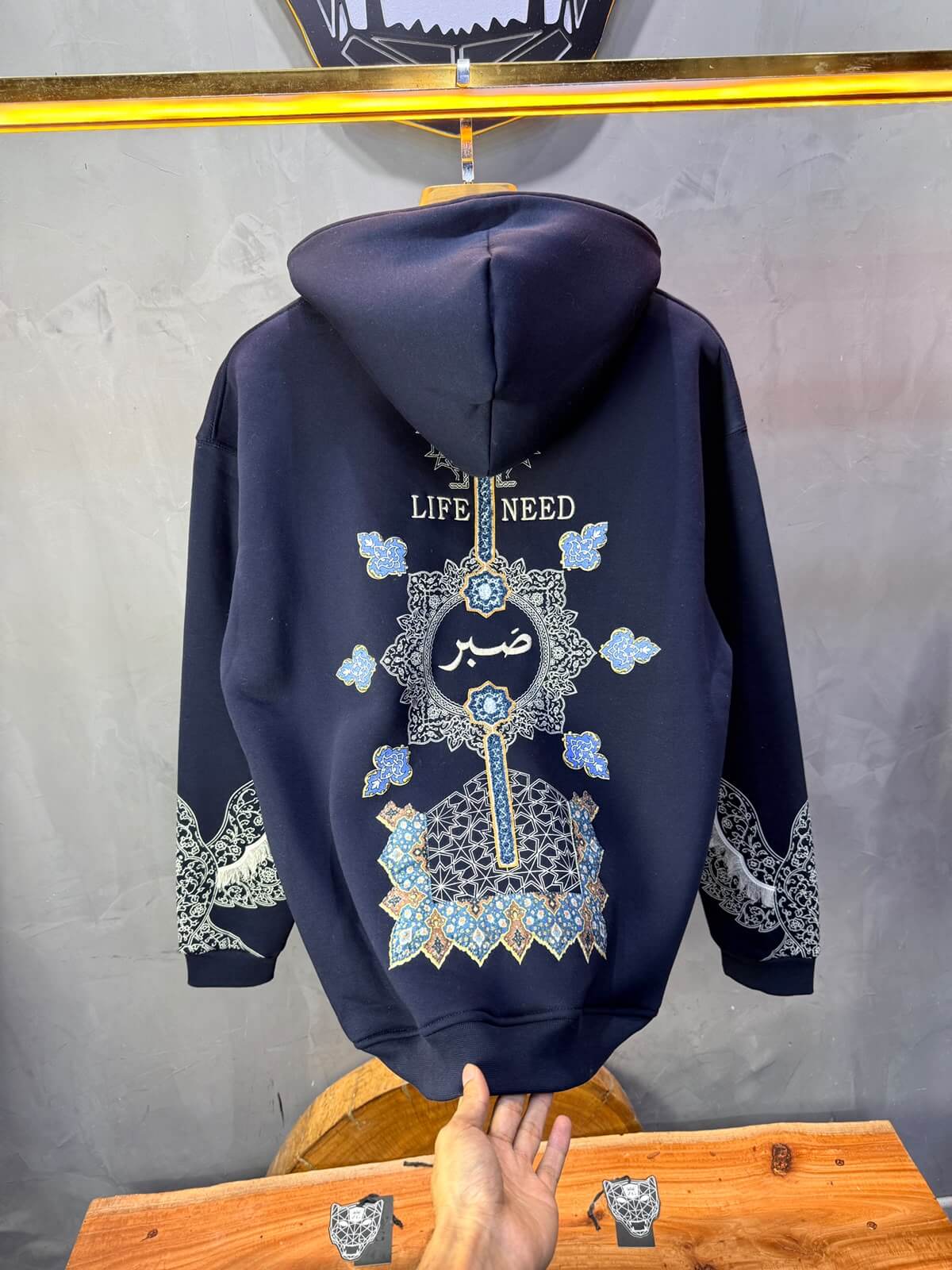 Hoodie oversize Blue 5284