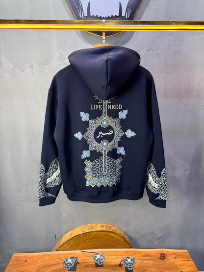 Hoodie oversize Blue 5284