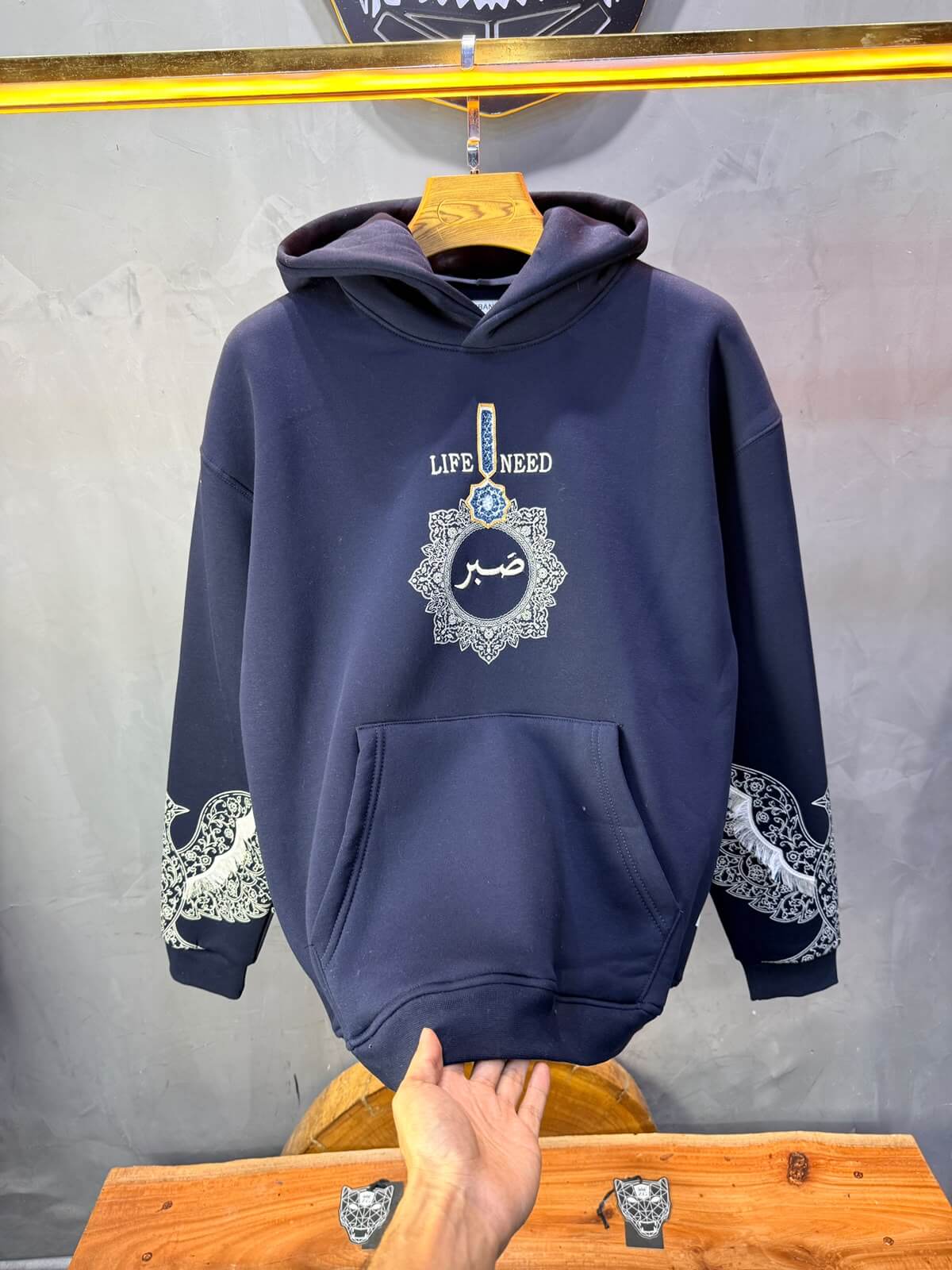 Hoodie oversize Blue 5284