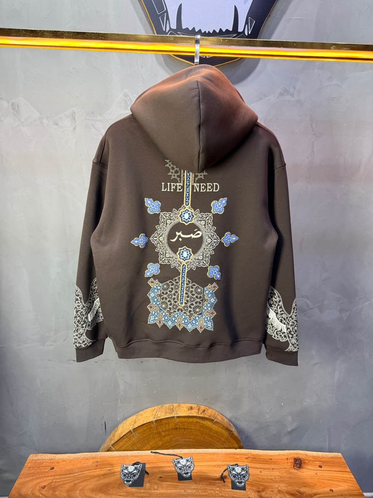 Hoodie oversize Brown 5284
