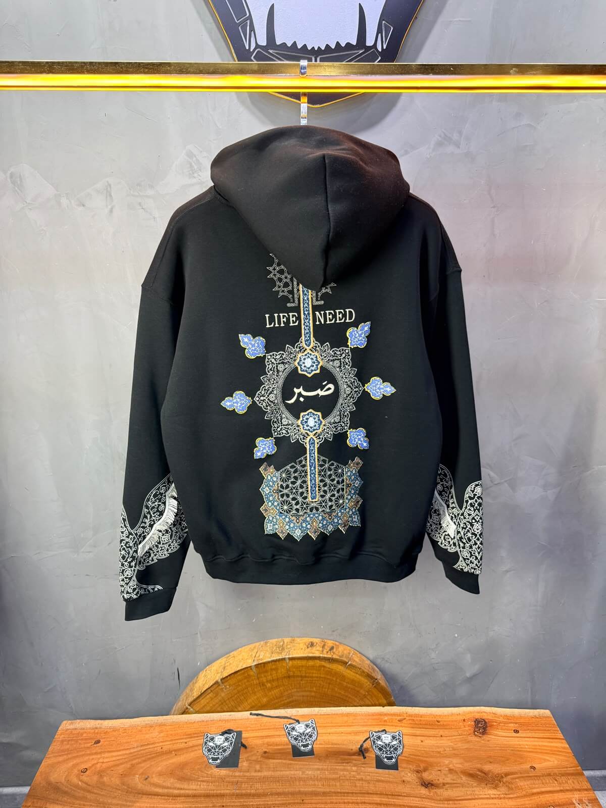 Hoodie oversize Noir 5284