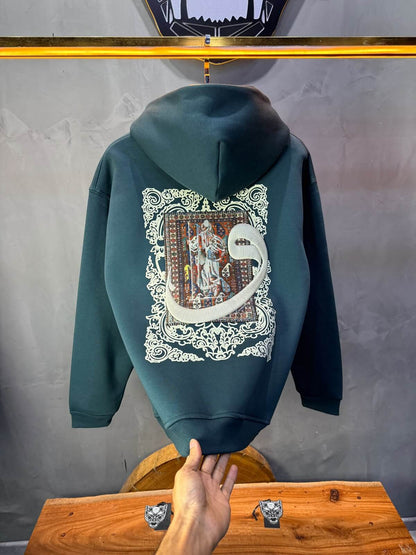 Hoodie oversize Vert 5284