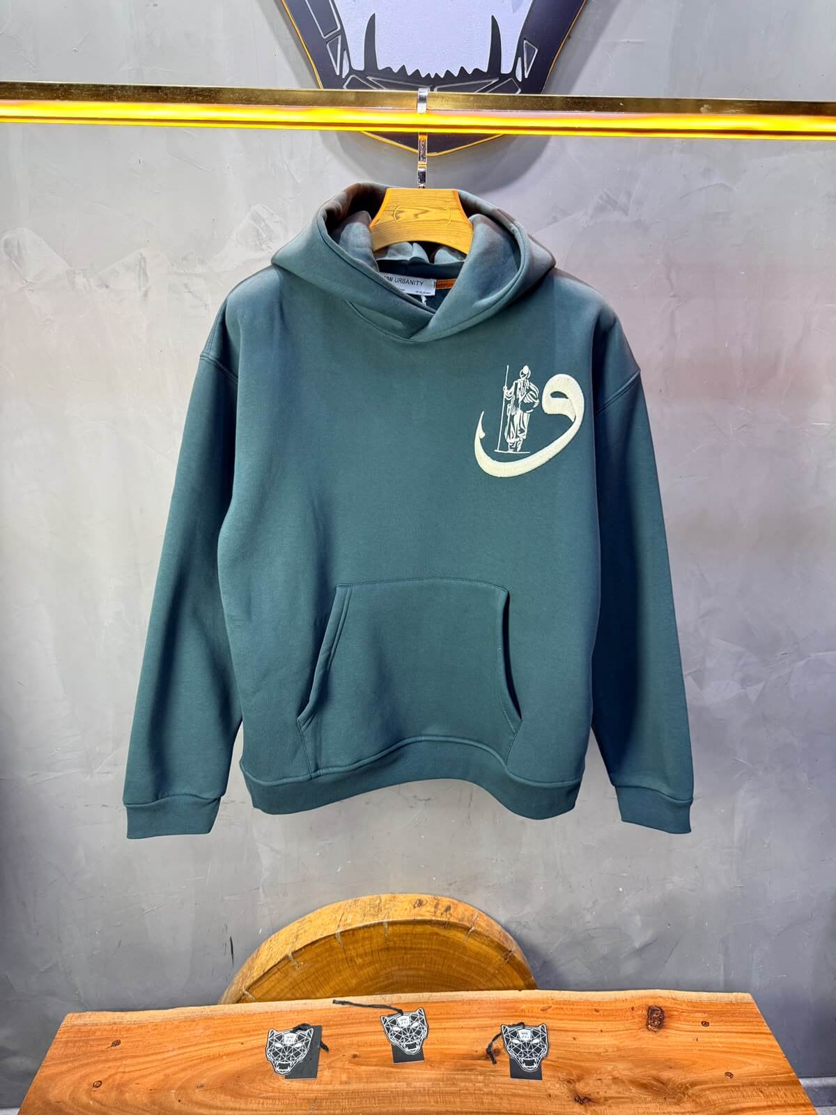 Hoodie oversize Vert 5284