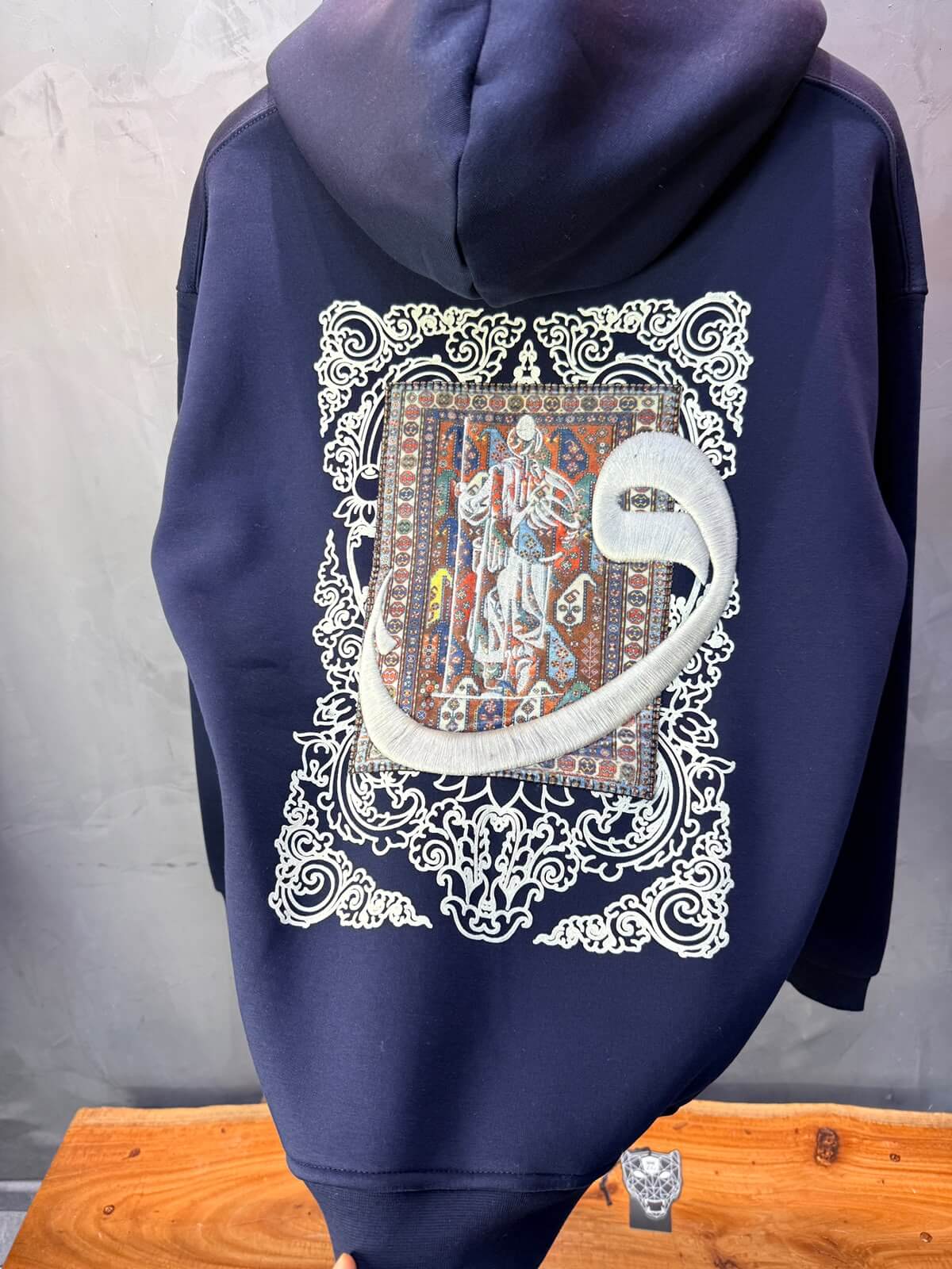 Hoodie oversize Blue 5284